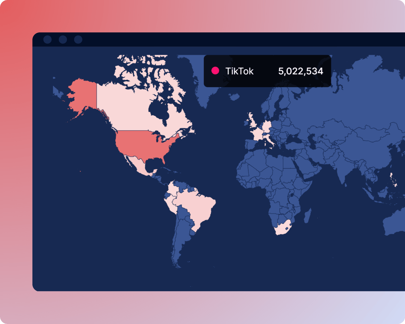 TikTok geographic data